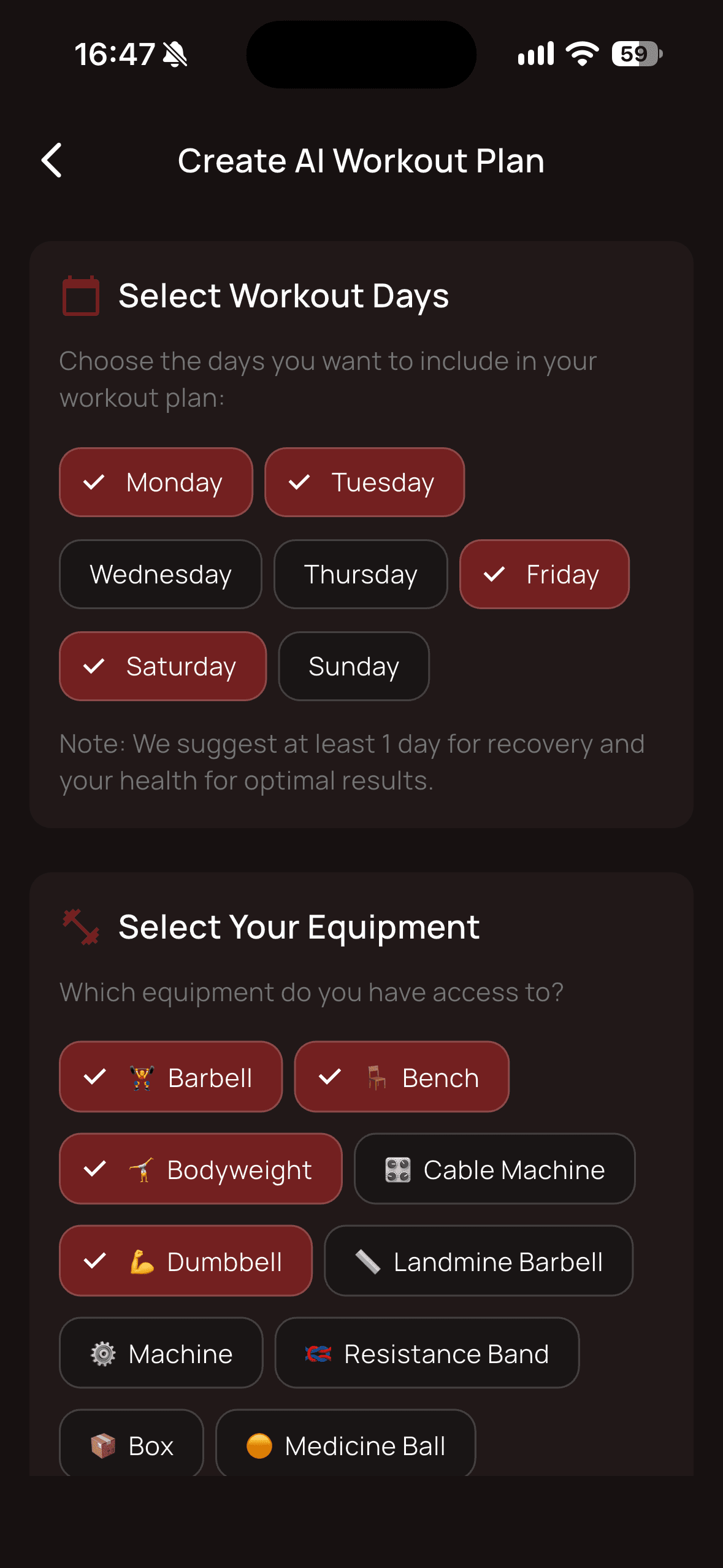 AI Workout Plans