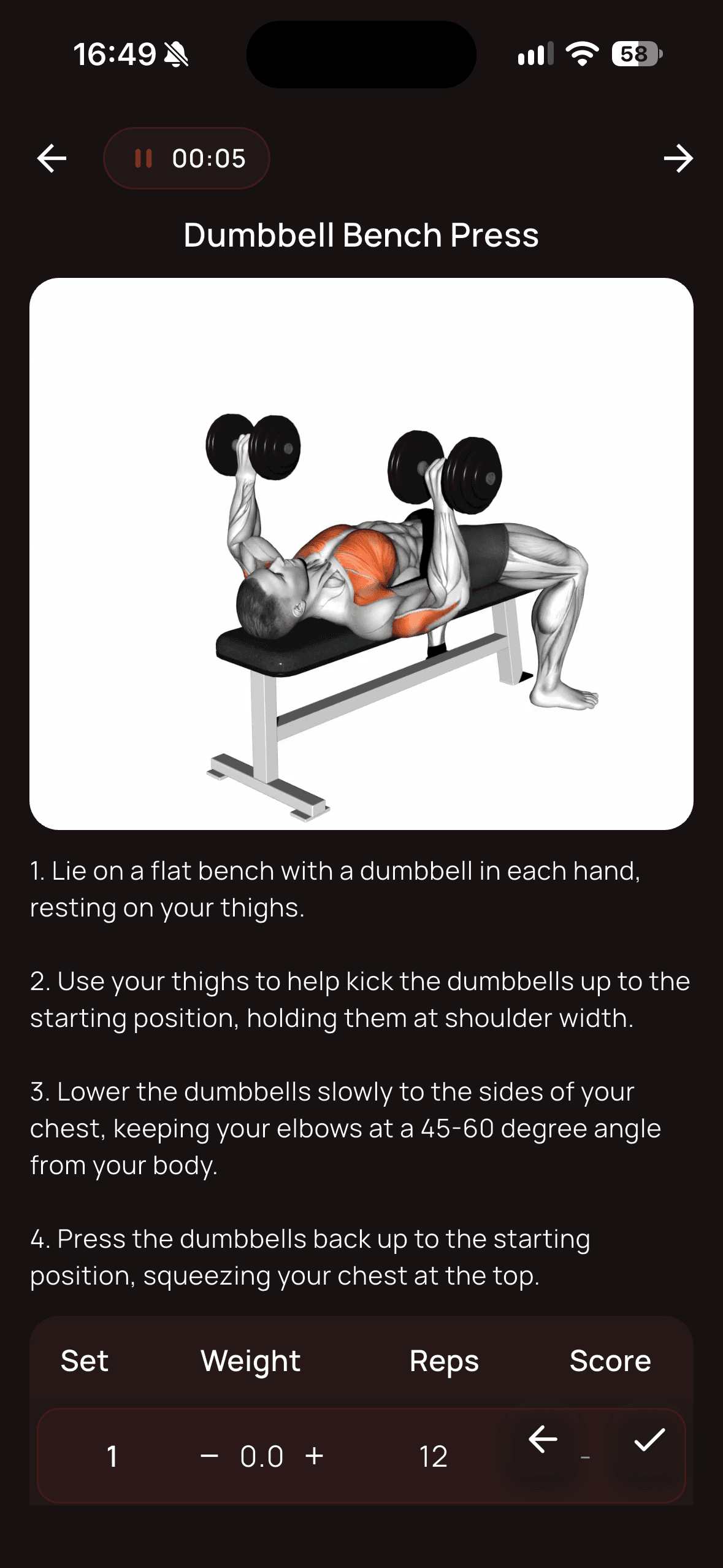Live Exercise Tracking